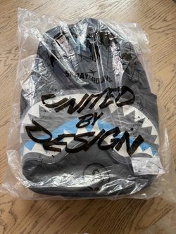 Sprayground shark central passport blue bookbag