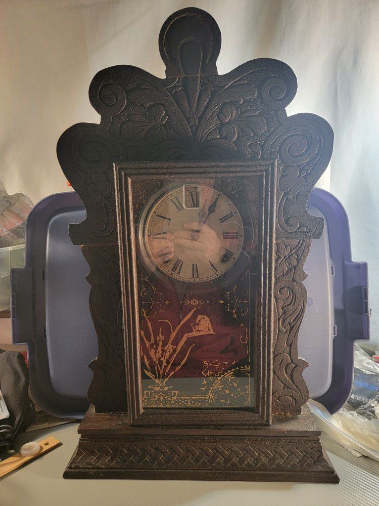 Vintage Antique Wooden Clock