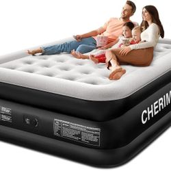 Queen Air Mattress with Built-in Pump (NEW) 💤