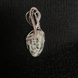 Handmade Wire Wrapped Dalmatian Jasper