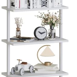 aboxoo Ladder Shelf, 5-Tier White - New In Box