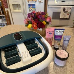 Brand New Heated Foot Bath Massager With Foot Set