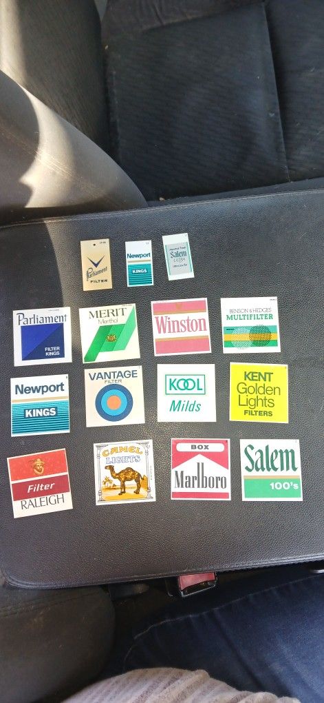 Collectible Cigarette Machine Tags 