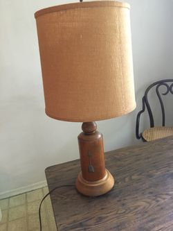 Antique maple lamp