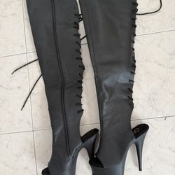 PLEASER THIGH HIGH BOOTS 4 INCH