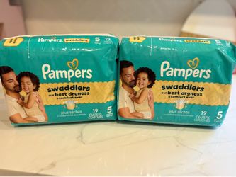 Pampers diapers size 5