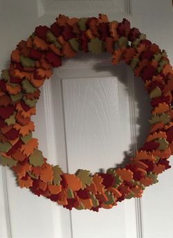 Wooden Autumn Wreath