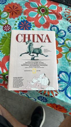 VTG National Geographic ephemera/map