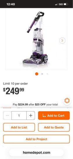 Hoover smart wash
