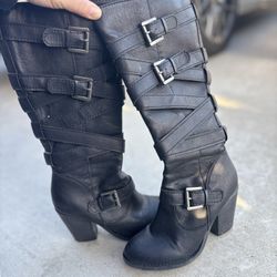 Maden Girl Black Boots. 