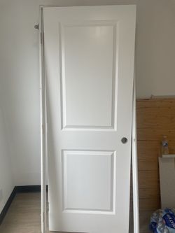 Door with casing