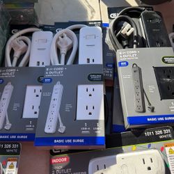 New 6ft Cord 4 Outlet 