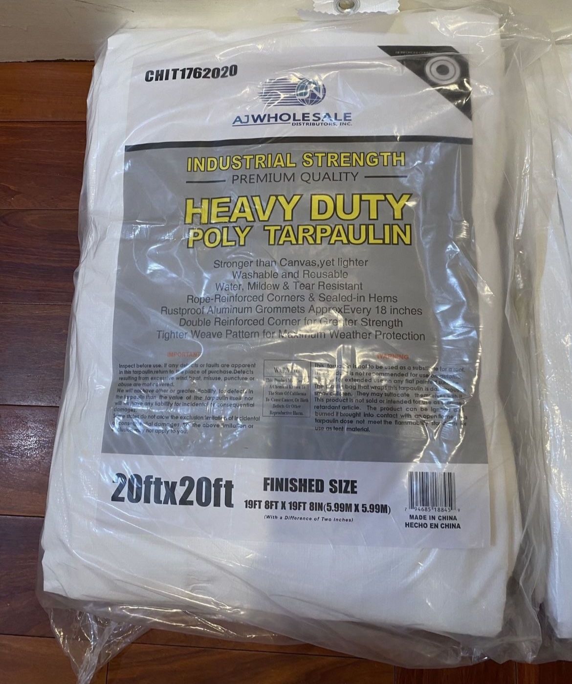 Large Good Quality White Tarps