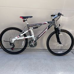 Bicycle Mongoose Dualie Mountain Bike 21 speed