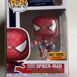 Friendly Neighborhood Spider-man Funko Pop 1158 HOT TOPIC