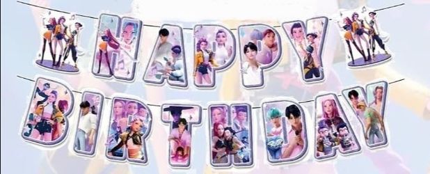 Kpop Demon Hunters Party Banners