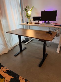 Standing and Sitting Wood Desk