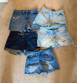Juniors/womens jean shorts