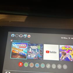 Nintendo Switch With Games (Neon Red and Blue Version)