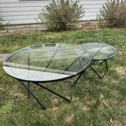 Pair Of Glass Tables From Wayfair