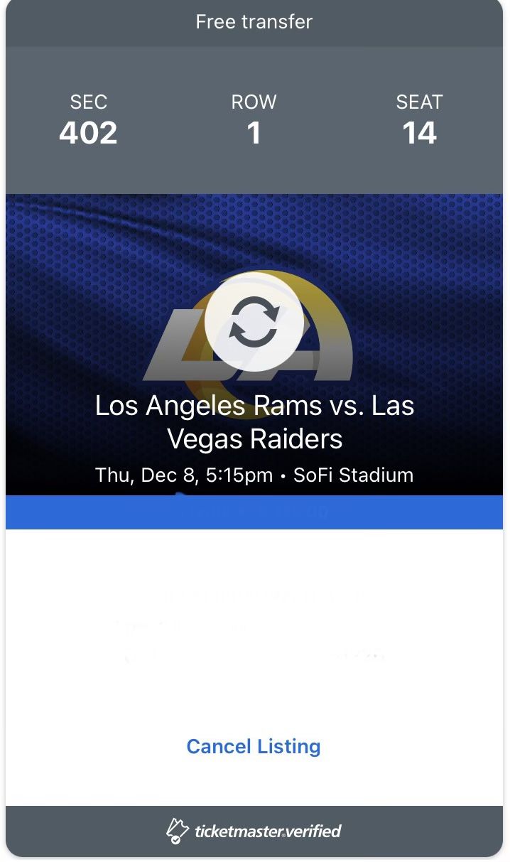 Rams Vs Raiders Tickets 