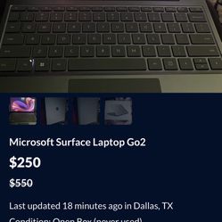 Microsoft Laptop surface Pro go2