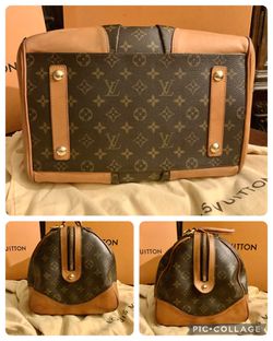 Stephen sprouse boston cloth tote Louis Vuitton Brown in Cloth