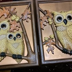 Vintage  Owl Art