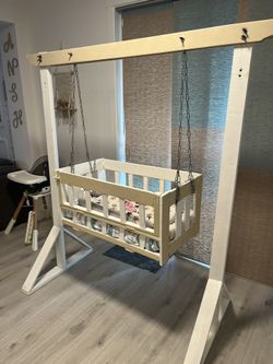 Wooden Baby Cradle – Strong & Traditional Design