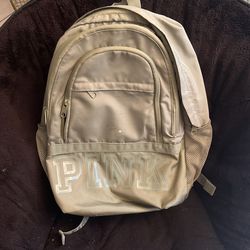 green PINK backpack