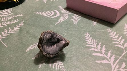Black quarts geode