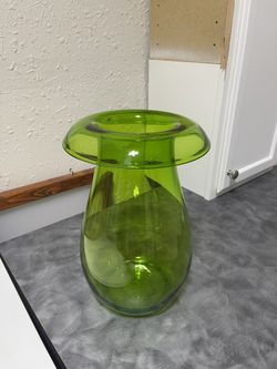 Tall Green Vase