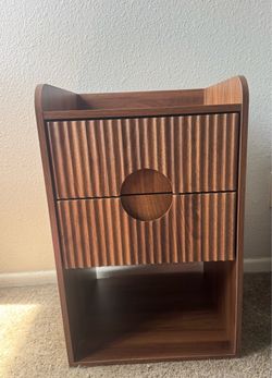 Fluted Nightstand Set of 2 – $45