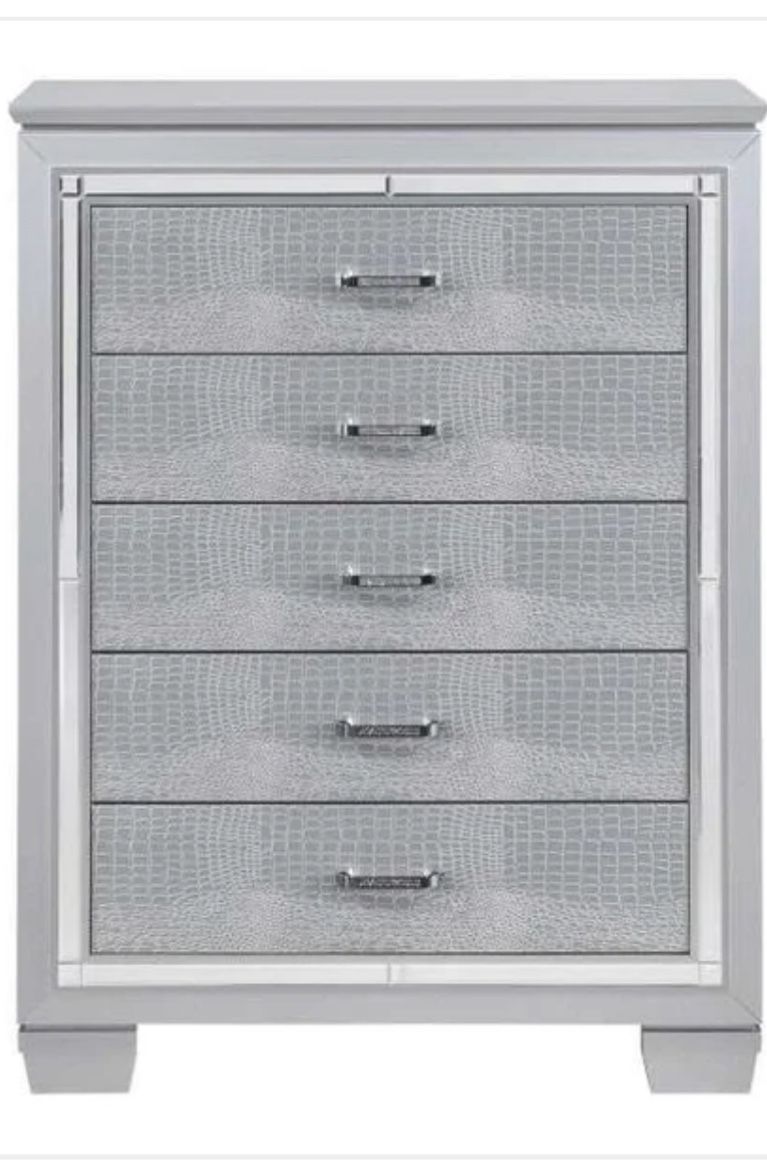 Grey/Silver With Mirror Panels 