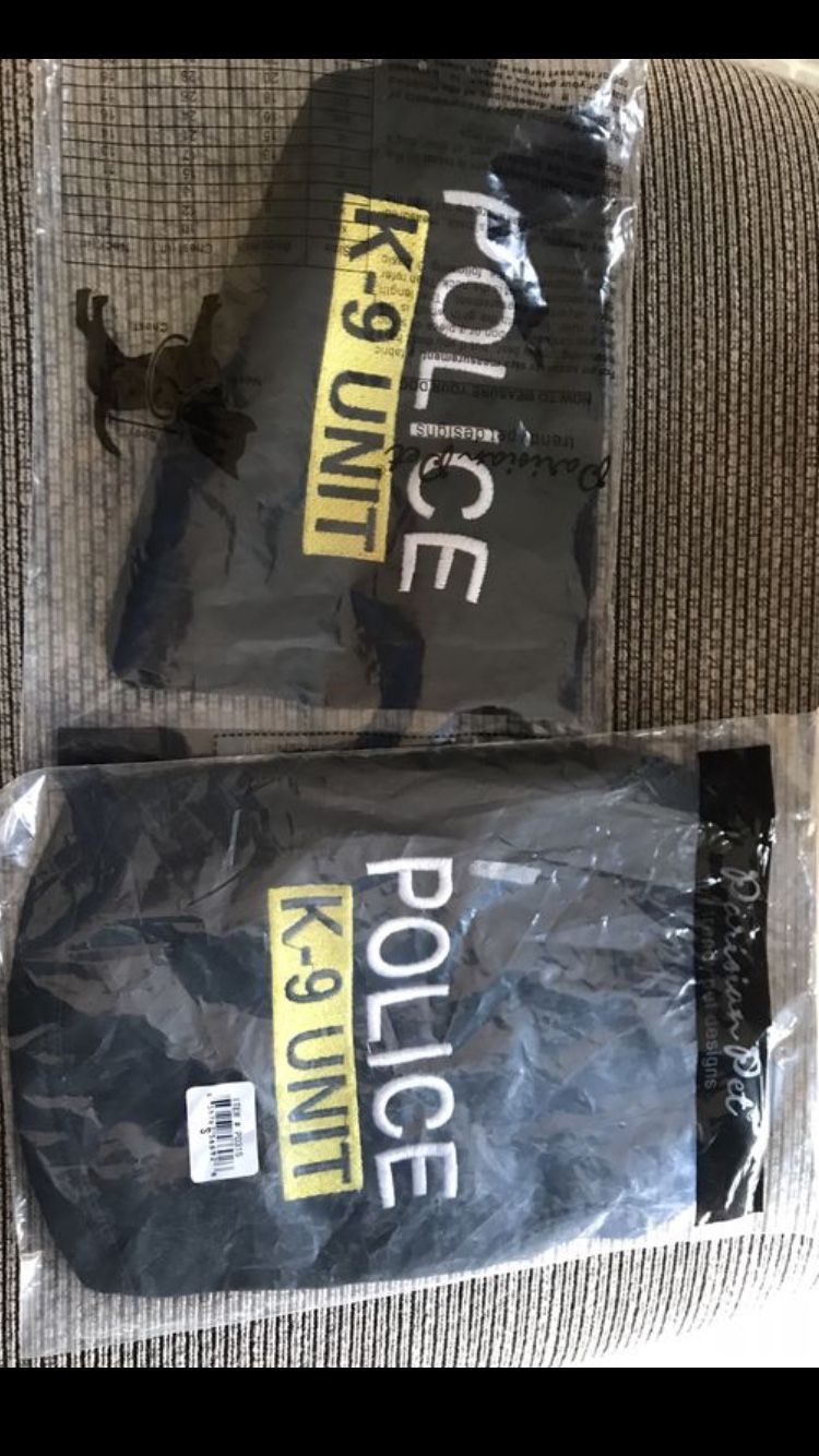 Size small brand new shirts for pets