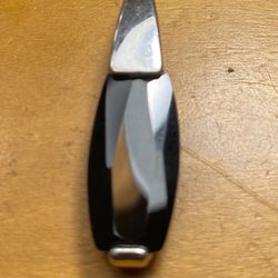 Vintage Sterling Hematite Pendant 