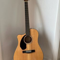 Left-Handed Acoustic Electric Guitar