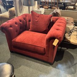 Red Oversized Accent Chair - SKU: WE235K