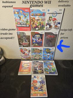 NINTENDO WII GAMES SELL OR TRADE