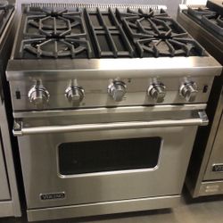 Viking Gas Range Stove 30”Wide Stainless Steel 7Series 