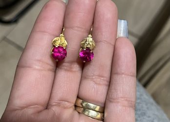 Aretes De Oro 10 K