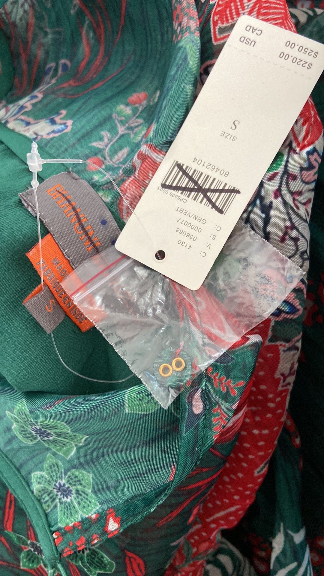 Anthropologie floral patch work dress. S