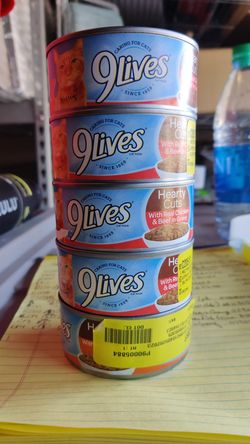 5-Pack 9Lives Hearty Cuts with Beef and Chicken in Gravy