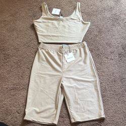 New Xsmall Biker Shorts Set … Satin Stretchi….