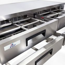 NSF Refrigerated 4 Drawers Chefs Base CB72