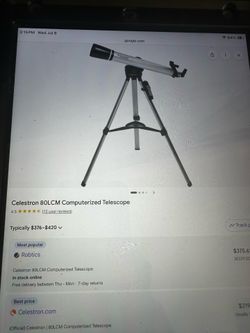 Celestron 80L CM computerized telescope and accessory kit