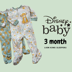 3 Month Lion King Disney Baby Sleeper Footie Pajamas