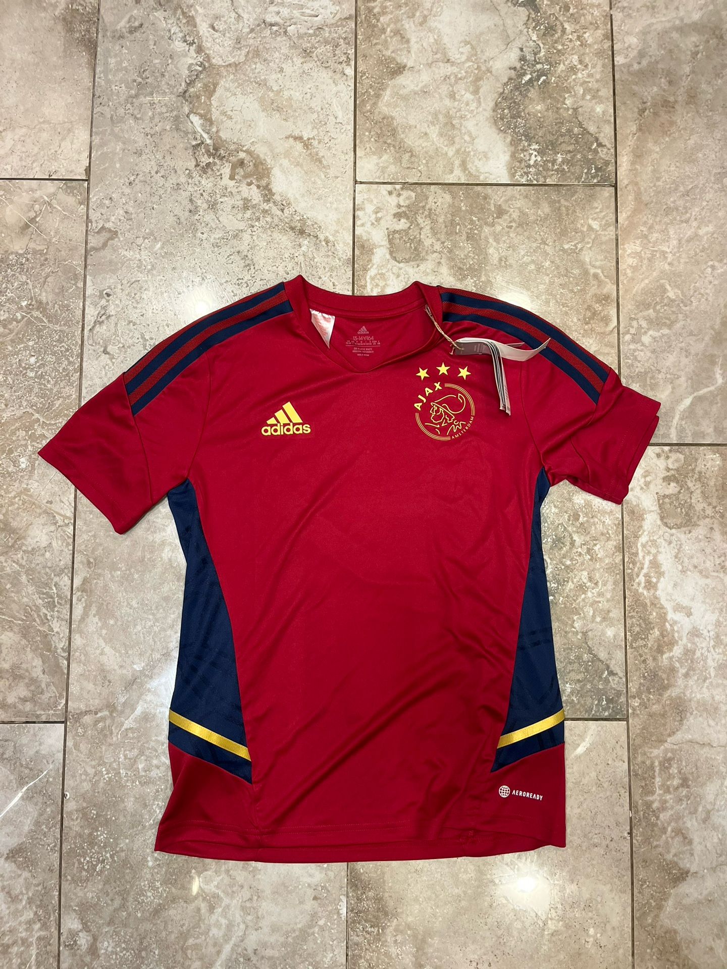 Youth Adidas Soccer Jersey Ajax Training Football Jersey 22/23 H58261 Sz Large