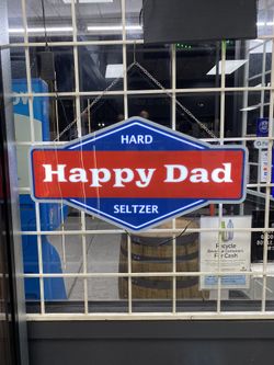 Happy Dad Seltzer Acrylic LED Sign Mancave