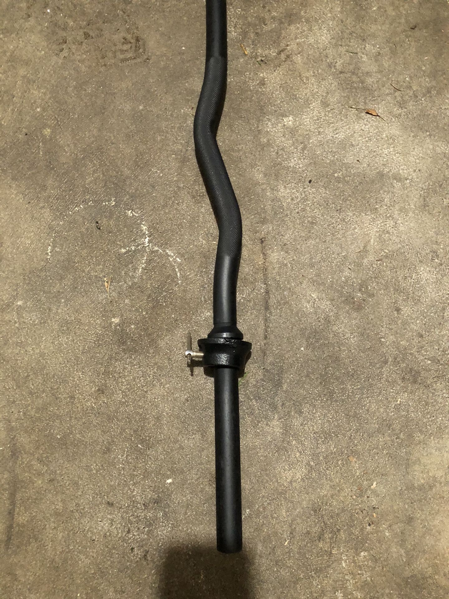 SOLD 4 foot steel 1” standard curl bar For 1” Weights